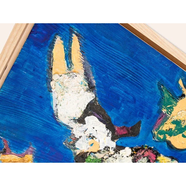 Flying Objects, Oil on Panel, Framed For Sale - Image 6 of 10