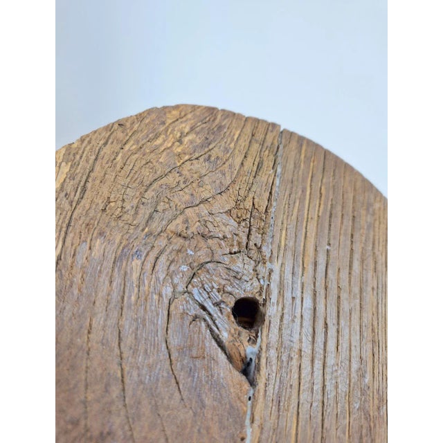 Vintage Brutalist wooden table lamp 1950s mid century unique one of a kind lamp standard e27 fitting, comes with free...