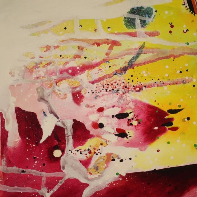 Italian Artist, Abstract Subject, 1970, Oil on Canvas For Sale - Image 4 of 14