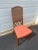 Set of 8 Vintage Cane Back Dining Chairs With Coral Upholstery, Mid-Century Regency Style For Sale - Image 4 of 7