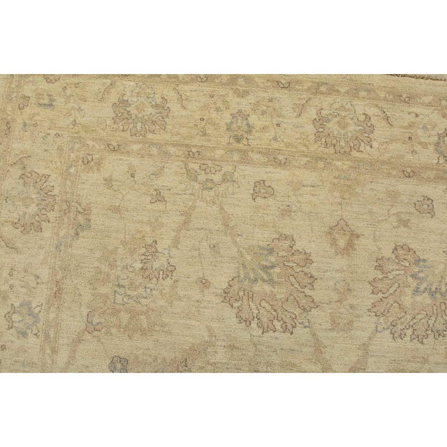 Ziegler Rug 6’1” X 6’4” Beige Wool Traditional Hand-Knotted Oriental Carpet For Sale In Philadelphia - Image 6 of 13