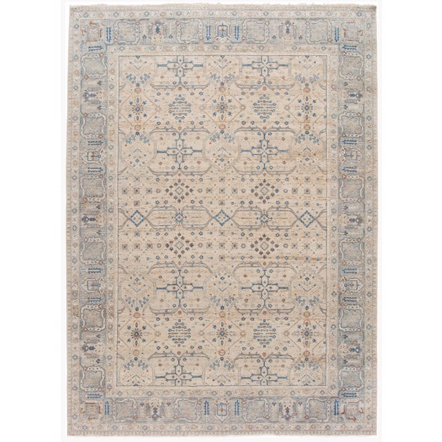 21st Century Contemporary Wilton Indian Wool Rug For Sale - Image 13 of 13