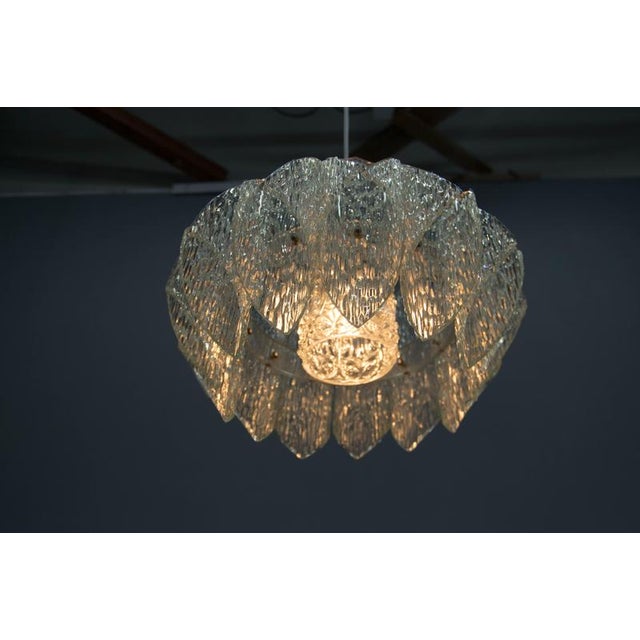 Glass Mid-Century Resin and Glass Pendant, 1960s For Sale - Image 7 of 14