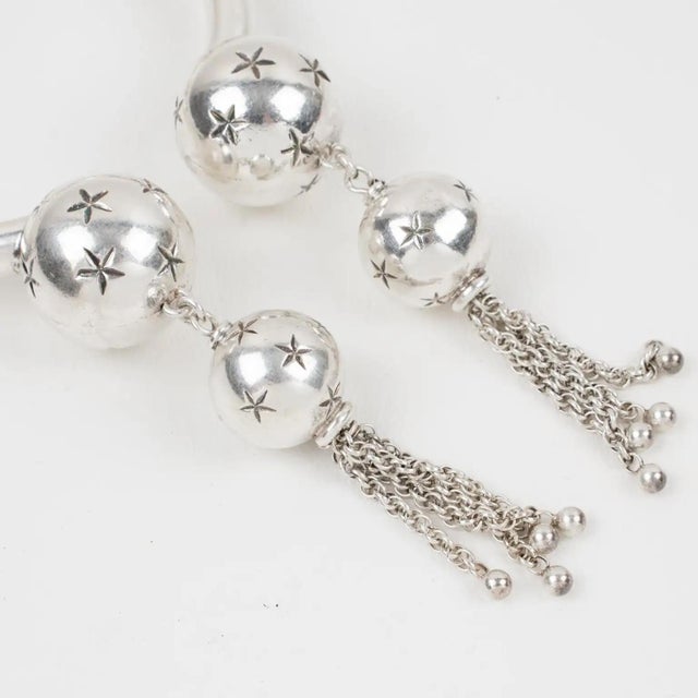 Emmanuelle Khanh Paris Silvered Star and Chain Bracelet For Sale In Atlanta - Image 6 of 7