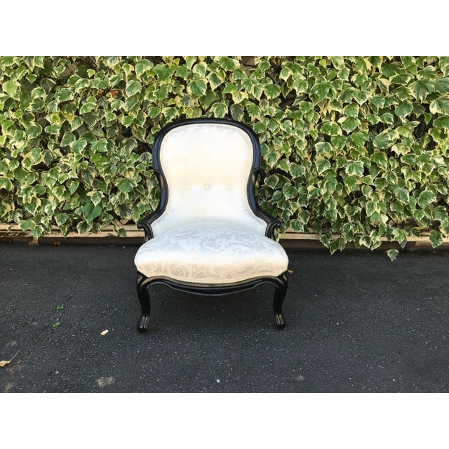 Late 19th Century Napoleon III Slipper Chair For Sale - Image 4 of 11