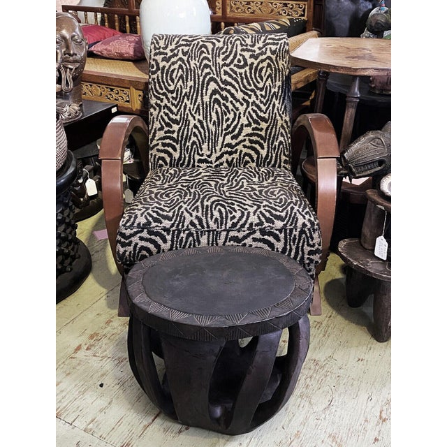 Vintage Large African Baga Stool /Table Guinea-Bissau 14" H by 17.25"w For Sale - Image 9 of 9