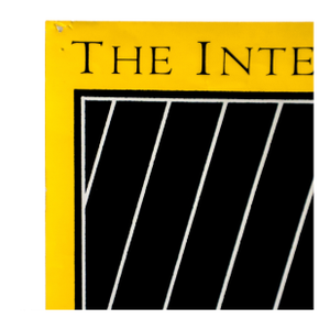 1980s Canadian Literary Poster, the International Fiction List -Lester & Orpen Dennys, Publishers