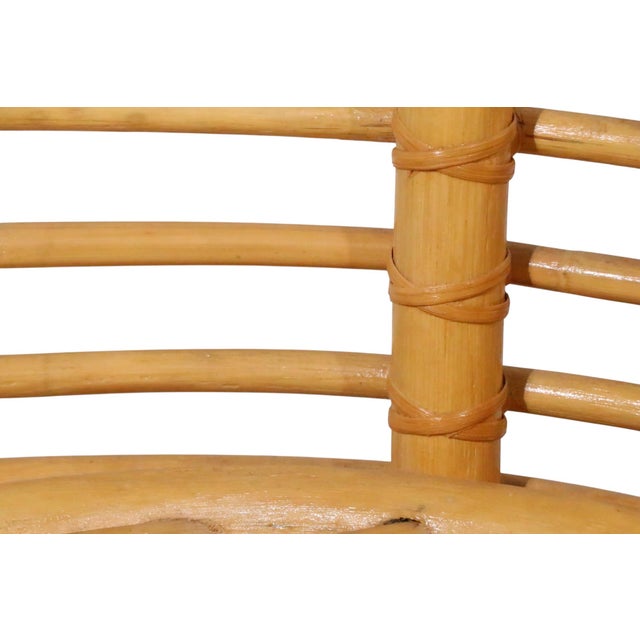 Mid 20th Century Bamboo Loveseat For Sale - Image 10 of 18