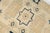Textile Vintage Turkish Area Rug, 9'0" X 6'6" Hand-Knotted Geometric Oushak Carpet, Cream and Blue Decorative Wool and Cotton Blend Rug For Sale - Image 7 of 10