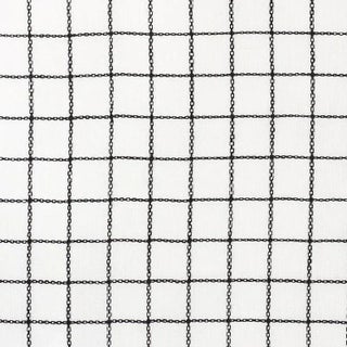 Sample - Schumacher X Vogue Living Agnes Sheer Fabric in Blackwork For Sale
