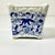1940s Vintage Boho Chic Hollywood Regency Chinoiserie Blue Onion Petite Planter For Sale - Image 10 of 10