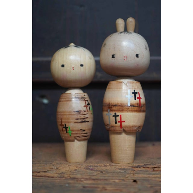 Vintage Sosaku Kokeshi by Maruyama Hougetsu, Japan, 1960s, Set of 2 For Sale - Image 6 of 8