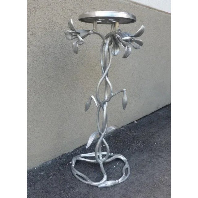 Silver 1970s Vintage Kessler Aluminum Lily Stand For Sale - Image 8 of 9