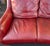 Hancock & Moore Sundance Burgundy Leather Sofa With Nailhead Trim and Turned Bun Feet For Sale - Image 17 of 18