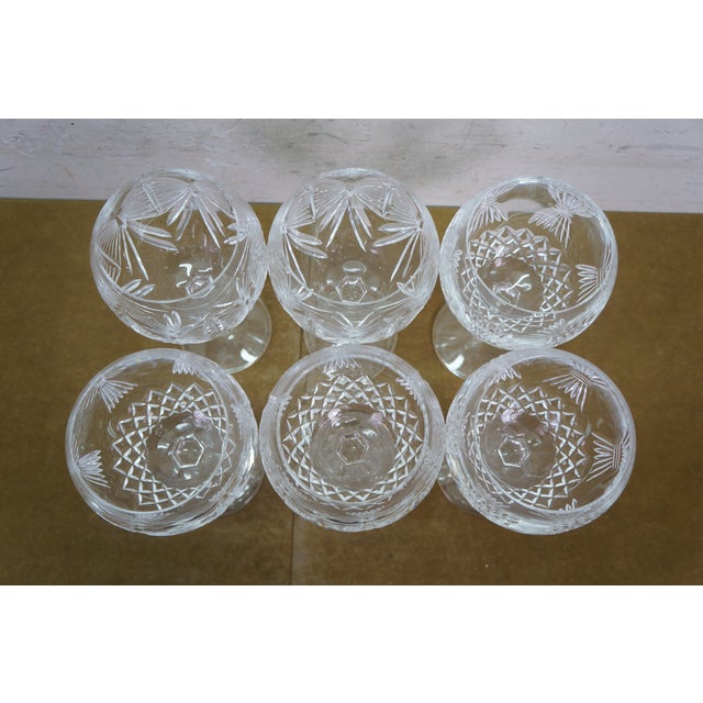 Late 20th Century 6 Waterford Crystal Millennium Series Balloon Toasting Wine Goblets Glasses 8" For Sale - Image 11 of 17