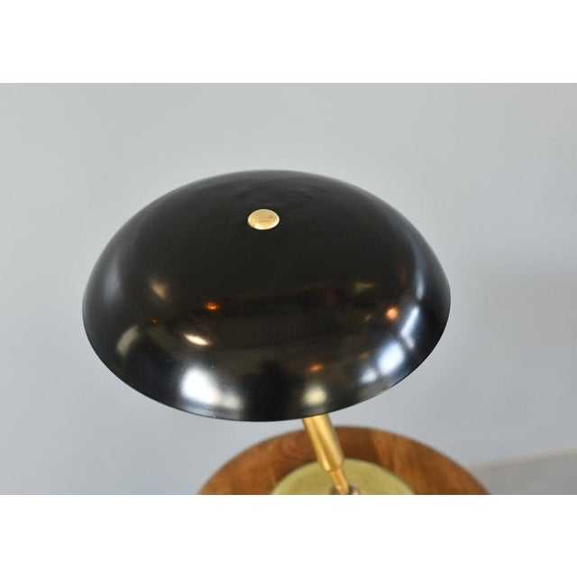 Metal Table Lamp by Giovanni Michelucci for Lariolux, 1940s For Sale - Image 7 of 10