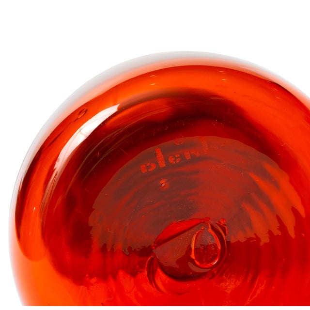 Mid 20th Century Vintage Glass Floor Vase by Blenko, 5616-C For Sale - Image 5 of 5