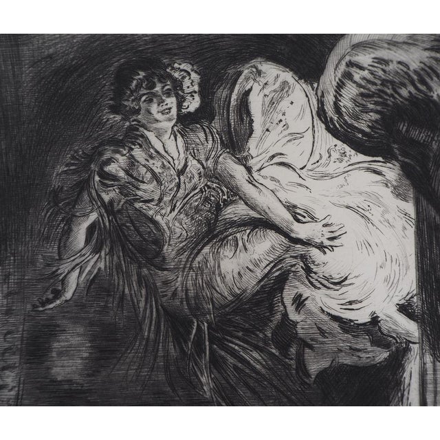 Alméry Lobel-Riche, On the Scene, Original Etching For Sale - Image 4 of 7