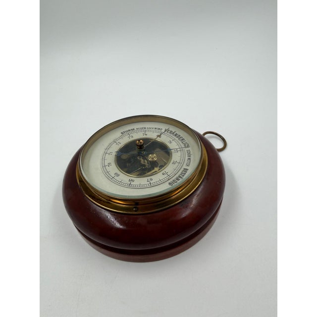 Aneroid Barometer in Wooden Frame, 1950s For Sale - Image 10 of 14