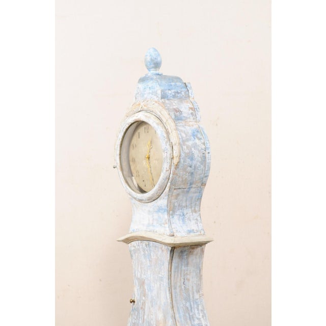 19th Century Swedish Floor Clock with New Quartz Movement For Sale In Atlanta - Image 6 of 11