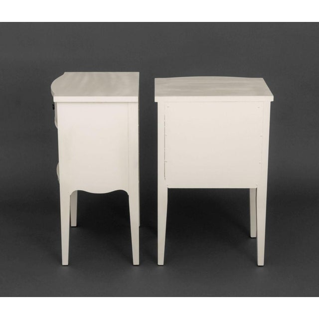 White Fine Furniture Painted Nightstands, Pair For Sale - Image 4 of 9