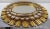 1990s 1990s Peruvian Artisan Hand Crafted Gold Oval Wood Wall Mirror For Sale - Image 5 of 9