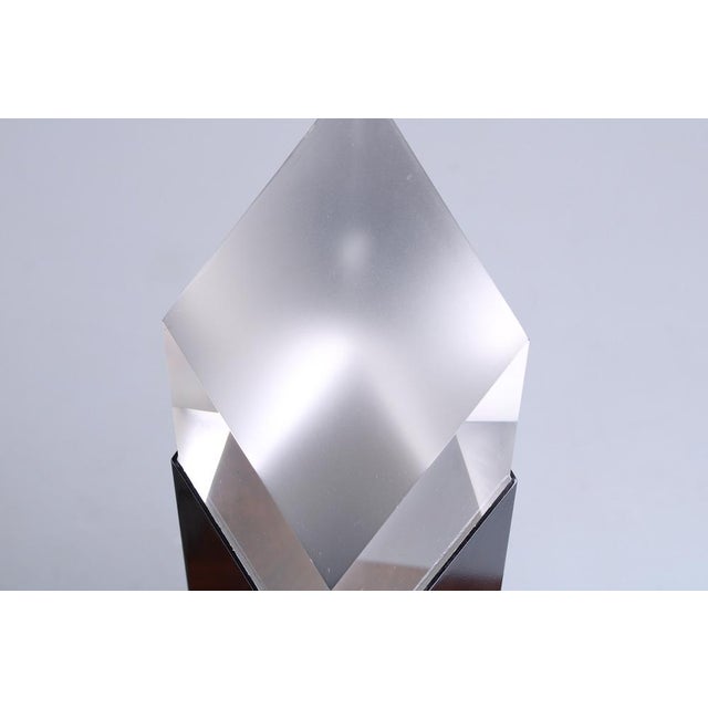 Postmodern Black Metal Lucara 2 Prisma Table Lamp from Casandro, 1980s For Sale - Image 15 of 18