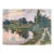 Impressionism River Landscape Oil Painting, Ukrainian Art, 1970s 46-62 For Sale