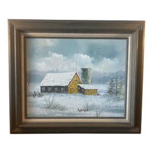 Mid 20th Century Everett Woodson Oil on Canvas American Painter 1933-2016
