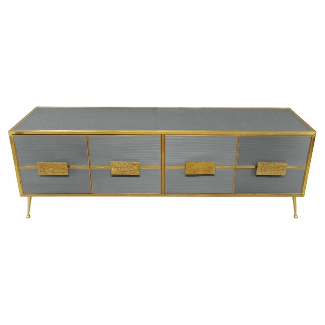 Sideboard with Murano Glass Doors from Justfurnituress SRL For Sale - Image 9 of 9