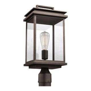 Sean Lavin By Visual Comfort Studio Glenview Post Lantern in Antique Bronze For Sale