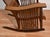 1900s Antique Mission Arts & Crafts Tiger Oak Wood Rocking Chair For Sale - Image 10 of 10