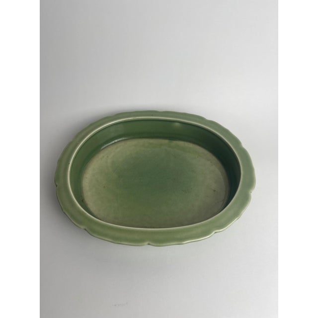 Rookwood Pottery Rookwood Art Pottery 6817 1944 Celadon Dish For Sale - Image 4 of 6