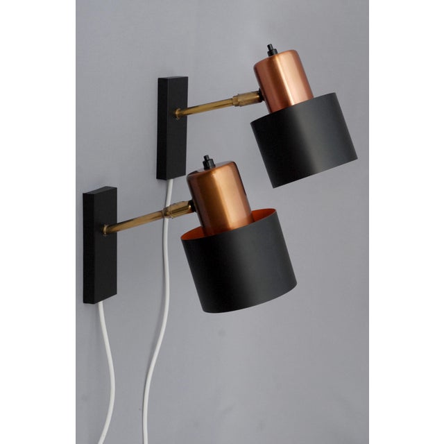 Fog & Mørup Alfa Wall Lamps by Jo Hammerborg for Fog & Morup, 1970s Set of 2 For Sale - Image 4 of 10