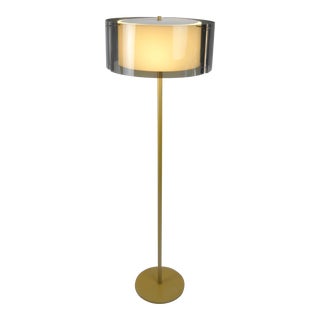 Mid-Century Modern Lucite Shade Floor Lamp For Sale