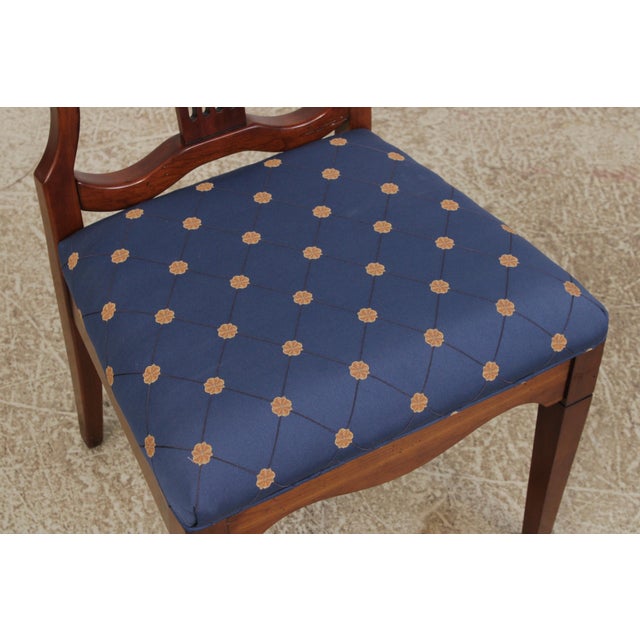 Set of 8 Harden Cherry Balloon Back Dining Chairs For Sale - Image 12 of 18