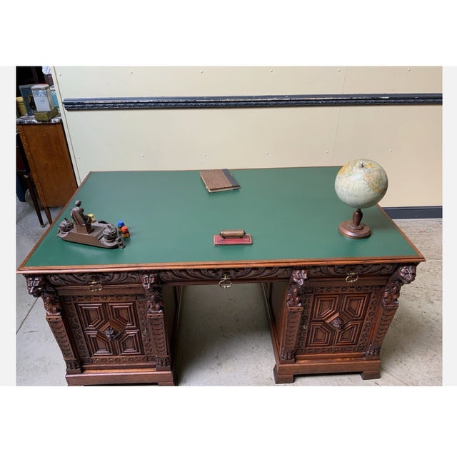 Antique Gründerzeit Desk, 1880 For Sale - Image 3 of 13