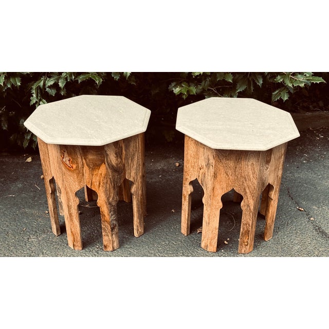 Moroccan Inspired Atlas Side Tables Pair Chairish