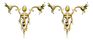 Louis XVI Style Bronze Sconces, Set of 2
