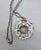 Vintage 1960s Signed Monet Rhodium Plated "Atomic" Pendant Necklace For Sale - Image 10 of 10