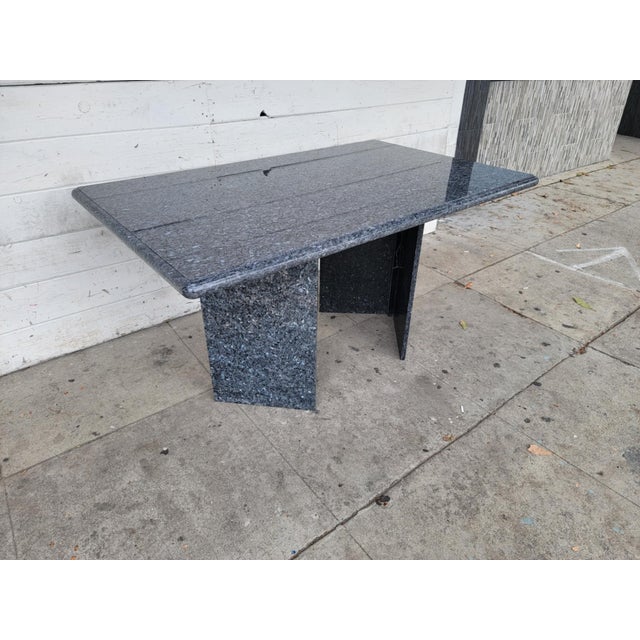 Modern 1970s Modern Granite Dining Table For Sale - Image 3 of 17
