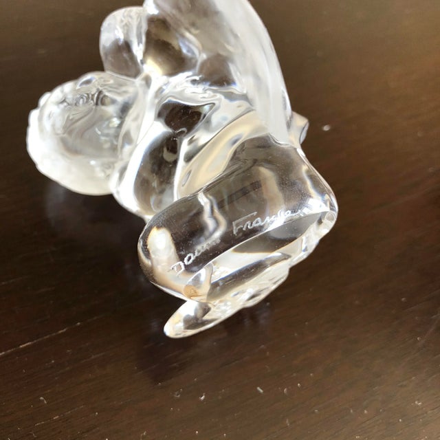 Daum Daum France Crystal Cherubs- a Pair For Sale - Image 4 of 9
