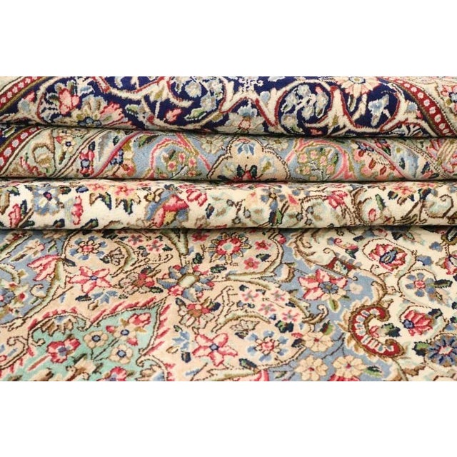 Antique Middle Eastern Hand-Knotted Kerman Rug For Sale - Image 4 of 5