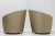 Mid-20th Century Swivel Bilboa Chairs by Vladimir Kagan in Silk and Leather For Sale In Dallas - Image 6 of 7