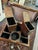 Brown Antique English Regency Fully Fitted Tea Caddy Stand on Casters For Sale - Image 8 of 12