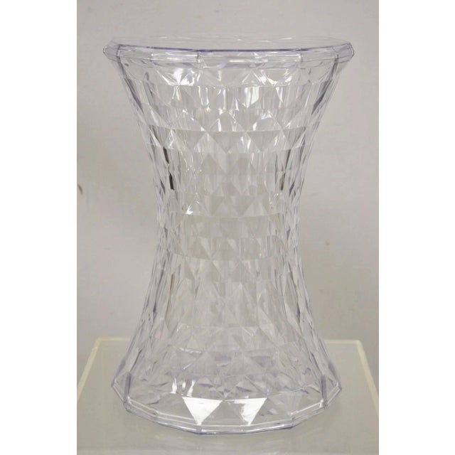Marcel Wanders for Kartell Italy Clear Pmma Hourglass "Stone" Stool - A Pair For Sale - Image 10 of 10