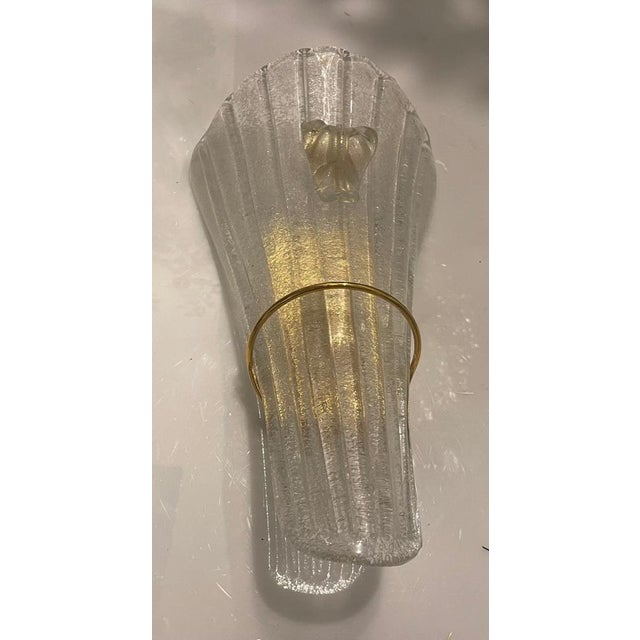 Large Venetian Murano Glass Sconces, 2006, Set of 3 For Sale - Image 11 of 14