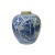 Oriental Handpaint Flower Vase Small Blue White Porcelain Ginger Jar For Sale - Image 4 of 5