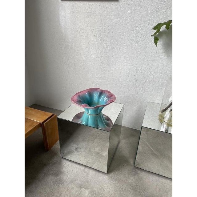 Blue and Pink Ceramic Dish, 1970s For Sale - Image 12 of 18