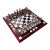 1950s Vintage Frank Lloyd Wright Arts & Crafts Boho Chic Stained Glass Chess Set - Set of 33, Atrributed For Sale